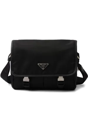 Prada Logo-appliqué Re-Nylon shoulder bag
