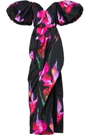 Marc Jacobs Future floral-print strapless gown