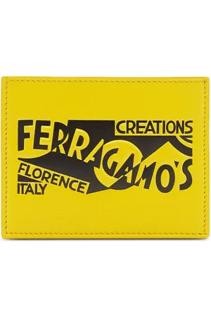 Salvatore Ferragamo Logo-print leather card holder