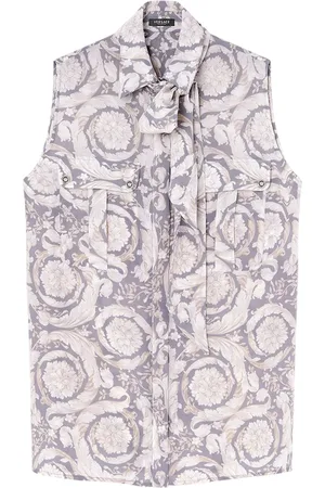 VERSACE Barocco Lavallière silk blouse