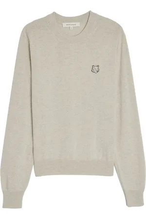 Maison Kitsuné Logo-embroidered merino jumper
