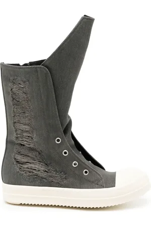Rick Owens Distressed sneaker boots