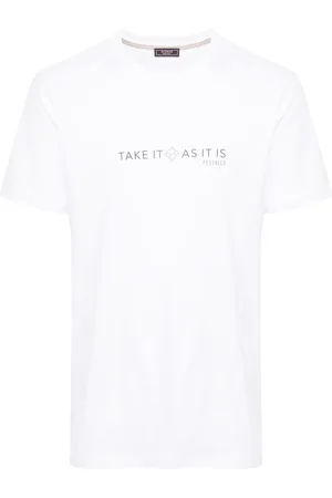PESERICO SIGN Text-print cotton T-shirt