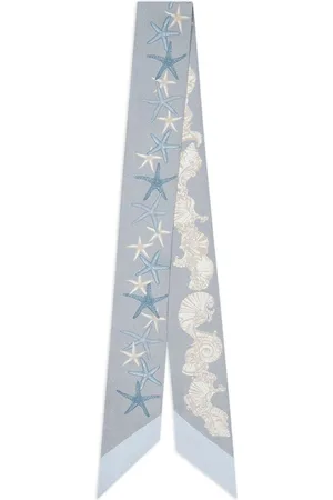 VERSACE Barocco Sea silk scarf tie