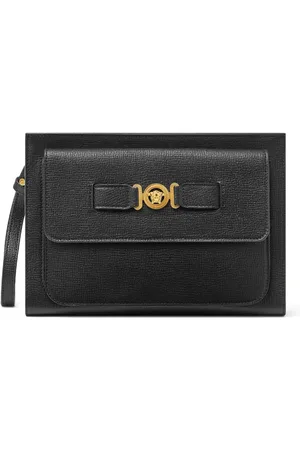 VERSACE Medusa Biggie leather clutch bag