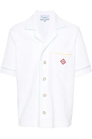 Casablanca Towelling-finish monogram shirt