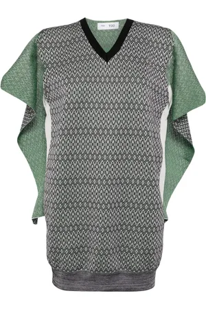 TOGA PULLA Geometric-intarsia vest