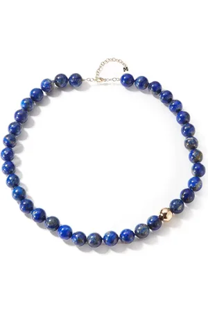 Mateo Logo-charm bead-embellished necklace