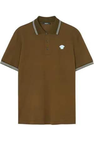 VERSACE Medusa cotton polo shirt