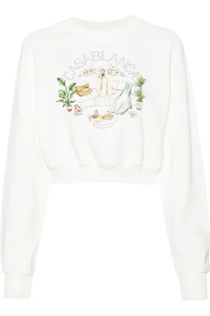 Casablanca Appartement Dans Les Airs cropped sweatshirt