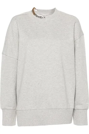 Stella McCartney Chain-link-detailing mélange sweatshirt