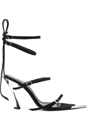 MUGLER 95mm suede sandals