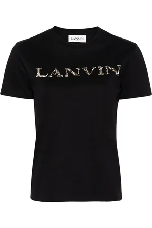 Lanvin Beaded logo-embroidered T-shirt