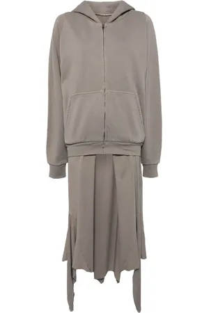PROTOTYPES Layered zip-up hoodie