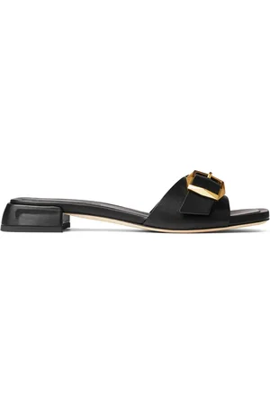 Jimmy Choo Hawke buckled leather slides