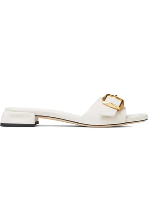 Jimmy Choo Hawke buckled leather slides