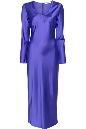 Samsøe Samsøe Alina U-neck satin midi dress