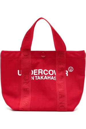 UNDERCOVER Logo-print canvas tote bag