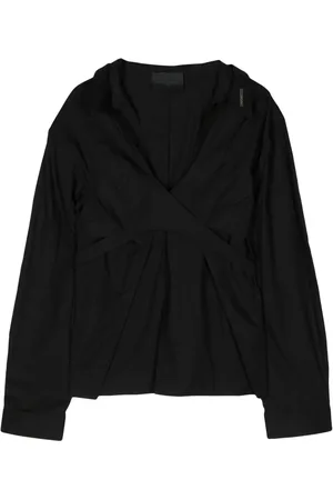 HELIOT EMIL Cross-strap long-sleeve top