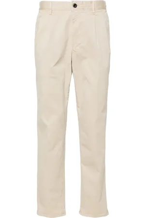 Incotex Tapered-leg cotton chino trousers