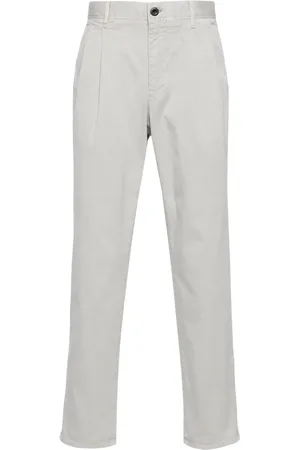 Incotex Tapered-leg cotton chino trousers