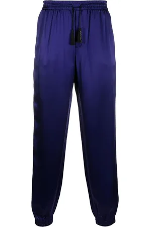 Saint Laurent Tapered-leg silk trousers