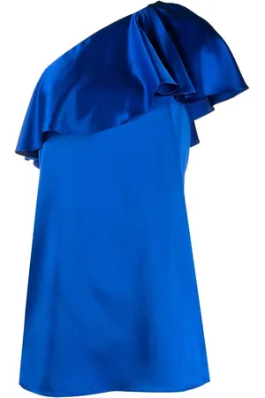 Saint Laurent Ruffled one-shoulder dress