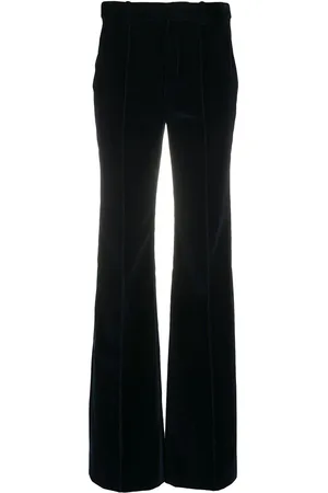 Saint Laurent Velvet-effect flared trousers
