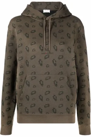 Saint Laurent Logo-print long-sleeve hoodie