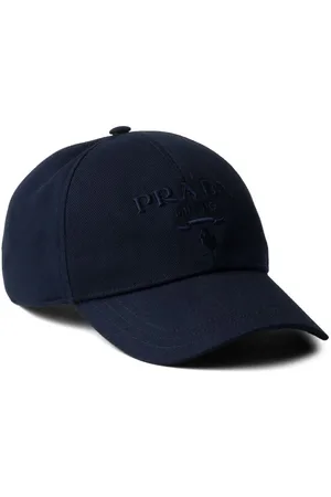Prada Logo-embroidered cotton cap