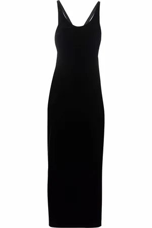 Saint Laurent Cut-out silk dress
