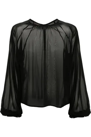 The Andamane Renee puff-sleeve blouse