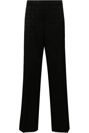 Marine Serre Mid-rise tailored trousers