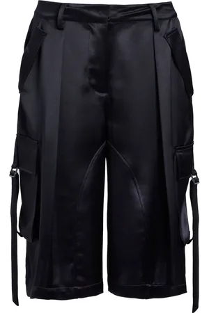 Retrofete Mae satin knee-length shorts