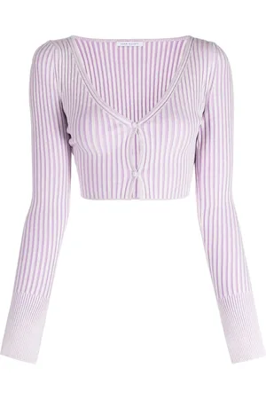 JOHN ELLIOTT Ribbed-knit cropped cardigan