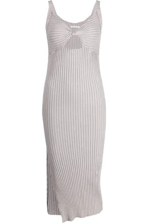 JOHN ELLIOTT Twist-detail ribbed-knit dress