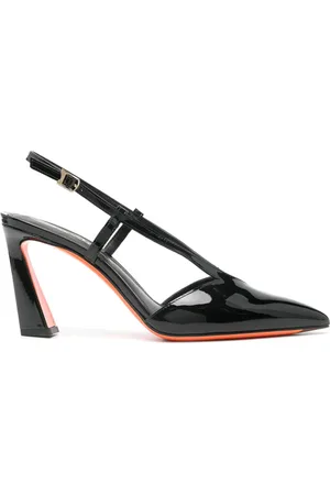 santoni 90mm slingback pumps