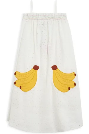 Farm Rio Banana broderie-anglaise cotton dress