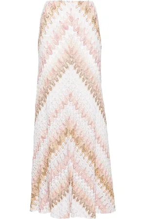 Missoni Lurex-knit flared midi skirt