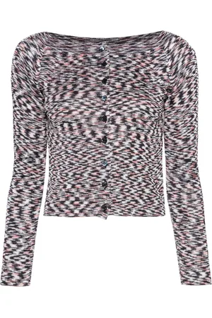 Missoni Wide-neck marl-knit cardigan