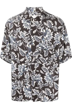 Tintoria Mattei Floral-print short-sleeved shirt
