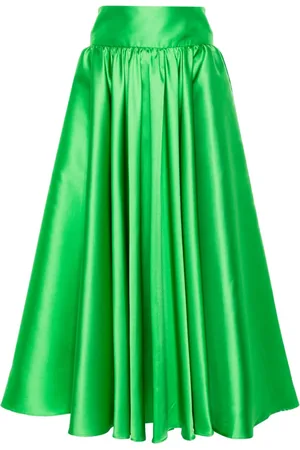 BLANCA Pleated maxi skirt
