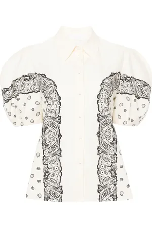 Chloé Bandana-print cotton blouse