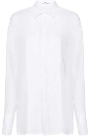 ERMANNO SCERVINO Pleat-detail cotton shirt
