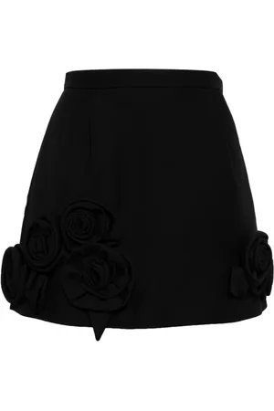 DICE KAYEK Floral-appliquéd miniskirt