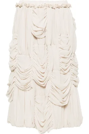 Comme des Garçons A-line ruched midi dress