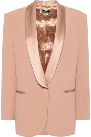 Elisabetta Franchi Shawl-lapels crepe blazer