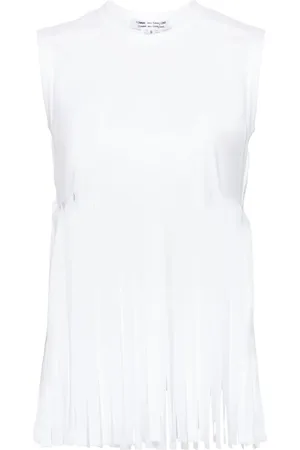 Comme des Garçons Fringed jersey tank top