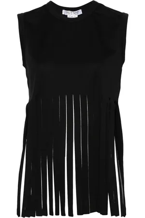 Comme des Garçons Fringed jersey tank top