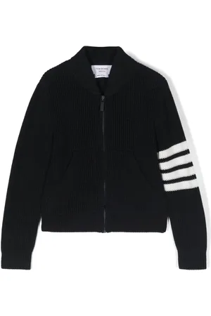 Thom Browne 4-Bar zip-up cardigan
